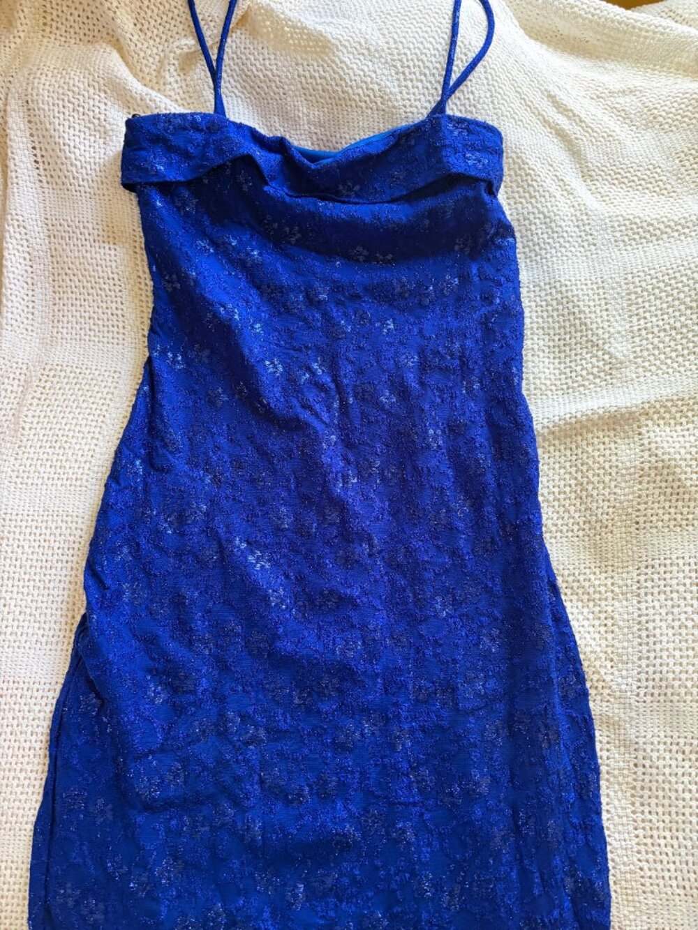 Deep Blue Sparkly Prom/Homecoming Dress
